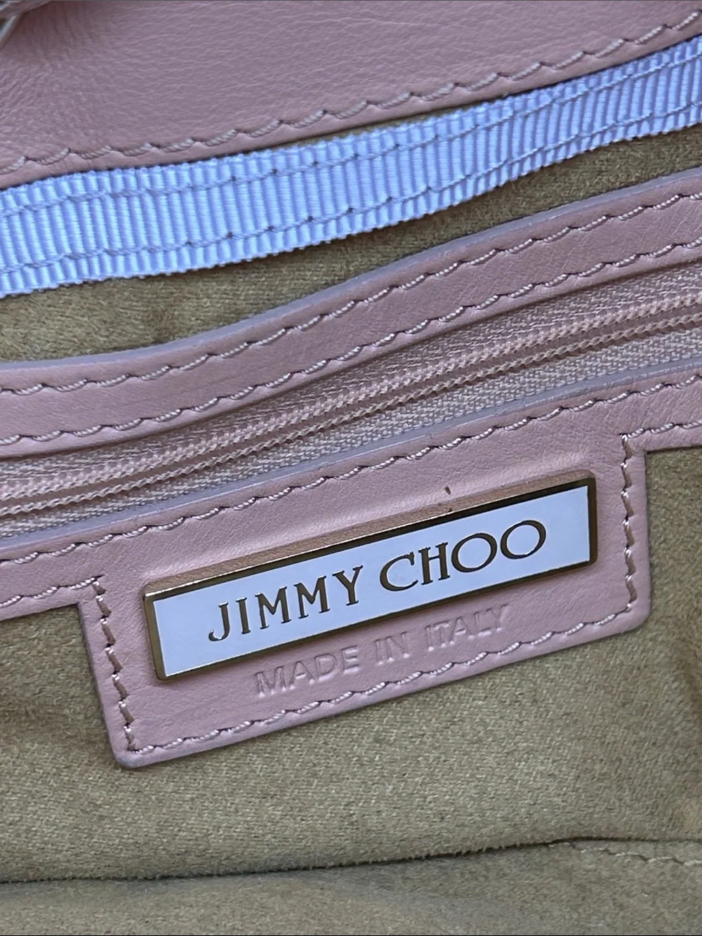 Jimmy Choo Ramona Tan Leather Metal Studded Hobo Shoulder Bag Purse 🔥🔥